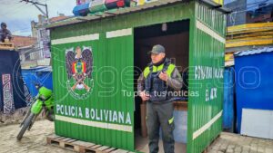 Indignación de alteños por caseta policial en la Ceja, la comparan con un puesto de salchipapa
